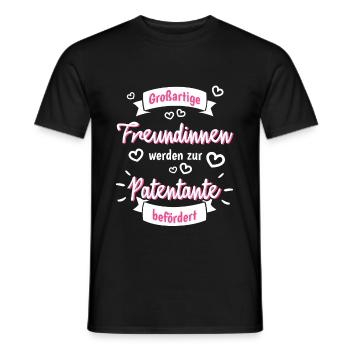 Great girlfriends godmother - Men's T-Shirt - black - Front - AI Model Male 178 light (178cm)