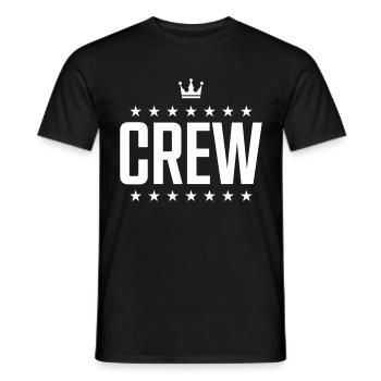 couronne de l'équipage - T-shirt homme - noir - Devant - AI Model Male 178 light (178cm)