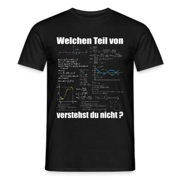 Lustiger Mathematik Spruch Mathematiker Geschenk - Männer T-Shirt - Schwarz - Vorne - AI Model Male 178 light (178cm)
