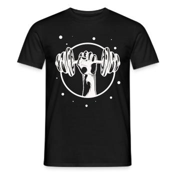 Bodybuilding - Gewichtheben Fitness Workout Gym - Männer T-Shirt - Schwarz - Vorne - AI Model Male 178 light (178cm)