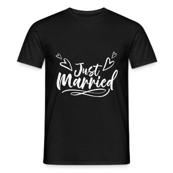 Party, Hochzeit, Feier | Hochzeitsgeschenke | JGA - Männer T-Shirt - Schwarz - Vorne - AI Model Male 178 light (178cm)