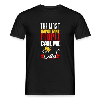 Father's Day Gift - Father's Day Saying - Father's Day - Men's T-Shirt - black - Front - AI Model Male 178 light (178cm)