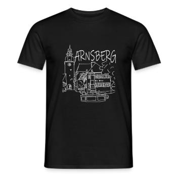 Arnsberg - Meine Stadt - - Heimat - Männer T-Shirt - Schwarz - Vorne - AI Model Male 178 light (178cm)