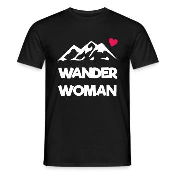 Wander Woman - T-shirt homme - noir - Devant - AI Model Male 178 light (178cm)