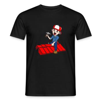 COUVERTURE - T-shirt homme - noir - Devant - AI Model Male 178 light (178cm)