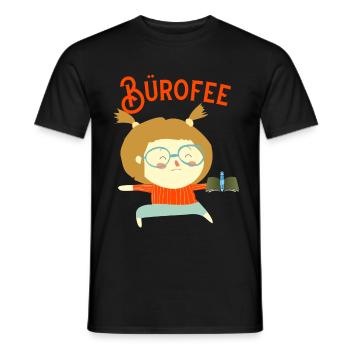 Büürofee Mitarbeiterin Kollegin gute Seele - Männer T-Shirt - Schwarz - Vorne - AI Model Male 178 light (178cm)