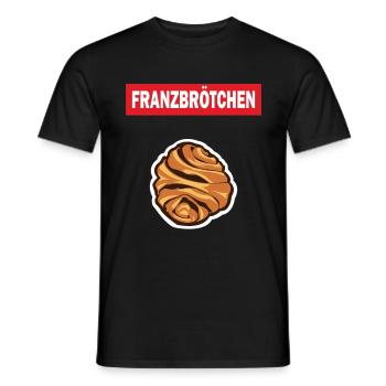 Franzbrötchen Hamburg Souvenir Bäcker Geschenkidee - Männer T-Shirt - Schwarz - Vorne - AI Model Male 178 light (178cm)