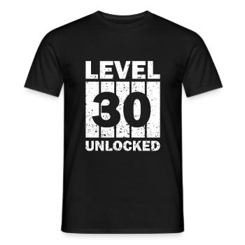 30e anniversaire 1991 Idée cadeau - T-shirt homme - noir - Devant - AI Model Male 178 light (178cm)