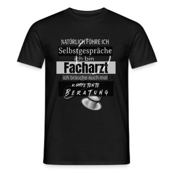 Facharzt - Männer T-Shirt - Schwarz - Vorne - AI Model Male 178 light (178cm)