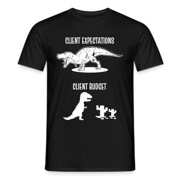 Designer Graphic Designer Designer Artist - Men's T-Shirt - black - Front - AI Model Male 178 light (178cm)