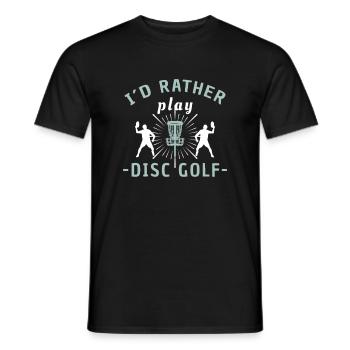 Disc Golf Disc Golf Player - Männer T-Shirt - Schwarz - Vorne - AI Model Male 178 light (178cm)