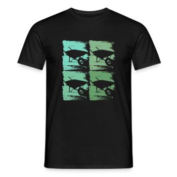 Schubkarre Gärtner - Männer T-Shirt - Schwarz - Vorne - AI Model Male 178 light (178cm)