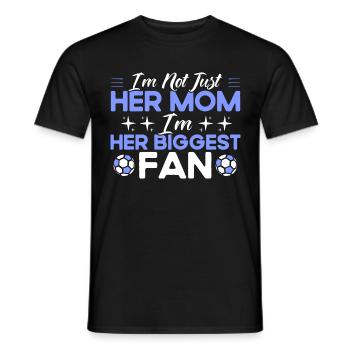 Sportfan Fußball Fußball Mama Geschenk - Männer T-Shirt - Schwarz - Vorne - AI Model Male 178 light (178cm)