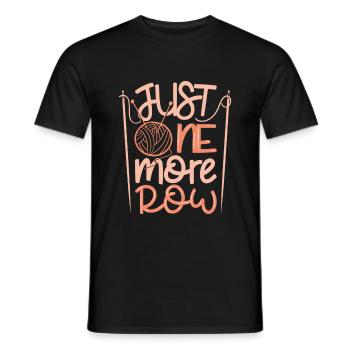 Crochet Crochet Wool Saying - Men's T-Shirt - black - Front - AI Model Male 178 light (178cm)