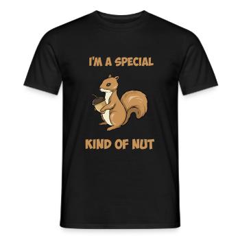 Cute Squirrel - Men's T-Shirt - black - Front - AI Model Male 178 light (178cm)