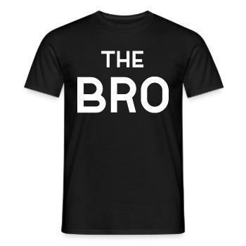 The Bro My Brother Gift The Cool Brother - Men's T-Shirt - black - Front - AI Model Male 178 light (178cm)