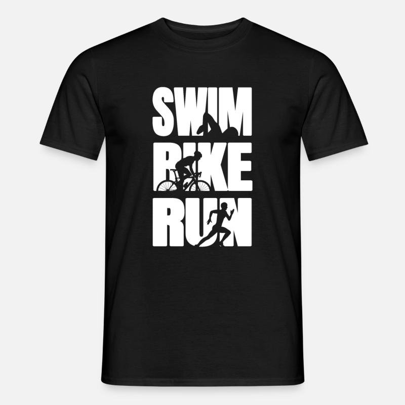 Triathlon Triathlet - Männer T-Shirt - Schwarz