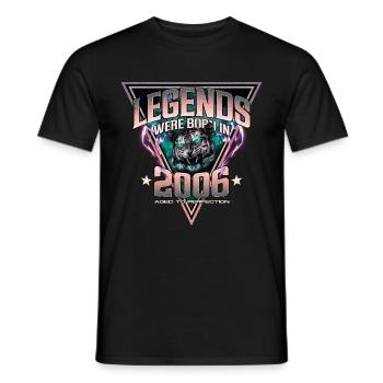 Des légendes sont nées en 2006 - T-shirt homme - noir - Devant - AI Model Male 178 light (178cm)