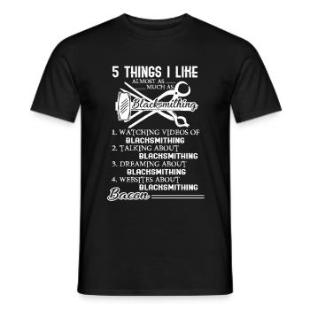 Blacksmithing I Like Blacksmithing - Men's T-Shirt - black - Front - AI Model Male 178 light (178cm)