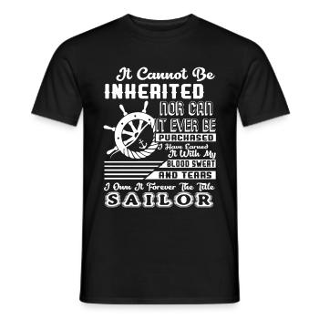 Sailor Forever The Title Sailor - Men's T-Shirt - black - Front - AI Model Male 178 light (178cm)