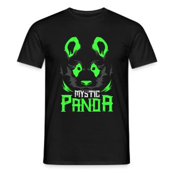 Panda Neon Disco Party Bambus China Geschenk Tier - Männer T-Shirt - Schwarz - Vorne - AI Model Male 178 light (178cm)