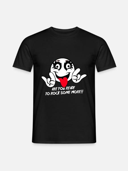 Fetziger Rockgitarre Konzertabend - Männer T-Shirt - Schwarz