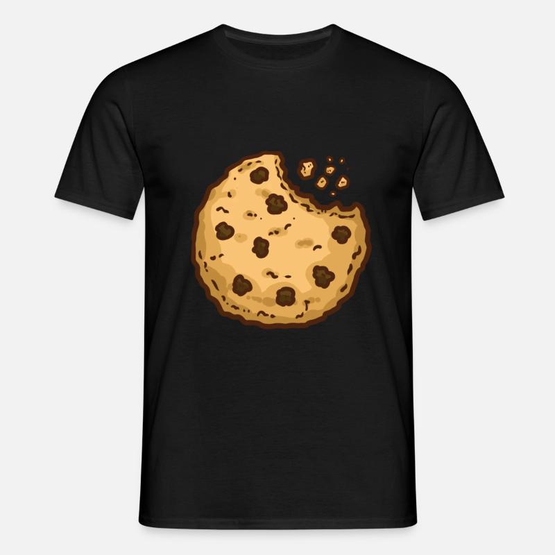 Cookies biscuits chocolate biscuits gift - Men's T-Shirt - black