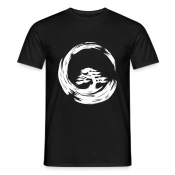 Fengshui Bonsai - Männer T-Shirt - Schwarz - Vorne - AI Model Male 178 light (178cm)
