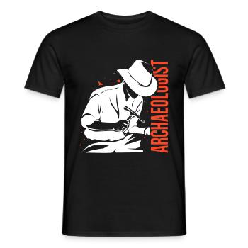 Archäologe Job - Männer T-Shirt - Schwarz - Vorne - AI Model Male 178 light (178cm)