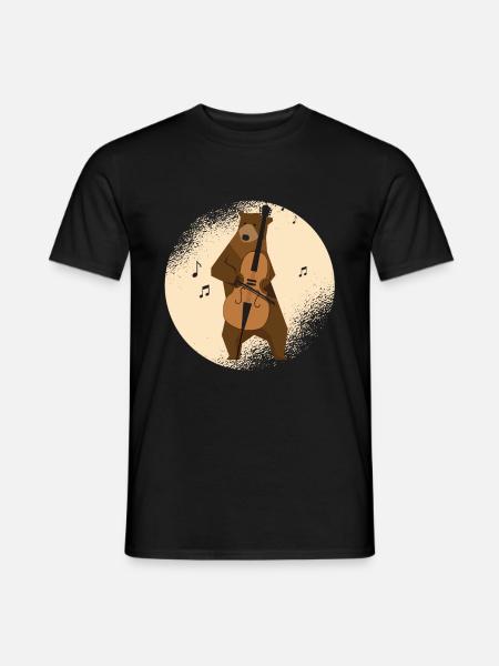 Violoncelle violoncelle orchestre instrument de musique - T-shirt homme - noir