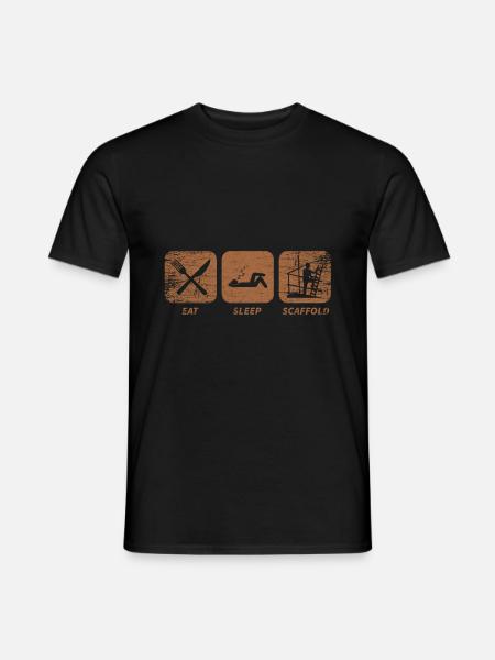 Scaffolding construction scaffolding job gift - Men's T-Shirt - black
