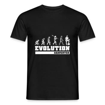Schreiner Zimmermann Evolution - Männer T-Shirt - Schwarz - Vorne - AI Model Male 178 light (178cm)