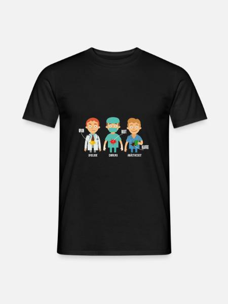 Anesthetist anesthesia - Men's T-Shirt - black