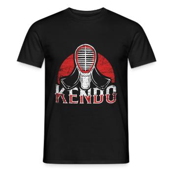 Cadeau d'épée en bambou d'escrime japonaise Kendo - T-shirt homme - noir - Devant - AI Model Male 178 light (178cm)