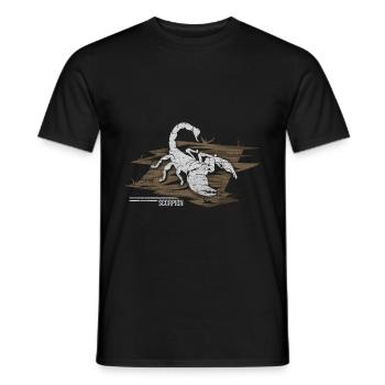 Scorpio arachnids spider zodiac gift - Men's T-Shirt - black - Front - AI Model Male 178 light (178cm)