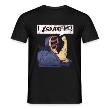 Kendo Japanese Bamboo Martial Arts Gift - Men's T-Shirt - black - Front - AI Model Male 178 light (178cm)