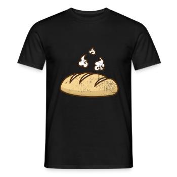 Brot Baguette Französisch Toast Gebäck Geschenk - Männer T-Shirt - Schwarz - Vorne - AI Model Male 178 light (178cm)