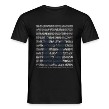 Kendo Japanese martial arts bamboo sword gift - Men's T-Shirt - black - Front - AI Model Male 178 light (178cm)