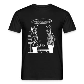 Urologist urology doctor - Men's T-Shirt - black - Front - AI Model Male 178 light (178cm)