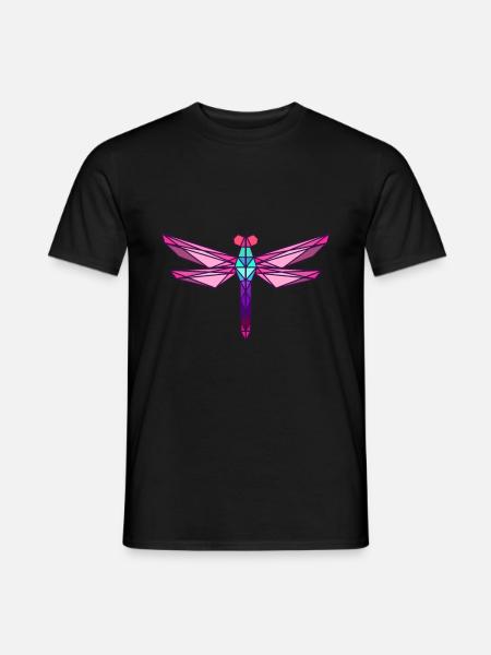 Dragonfly Small Dragonfly Insect Gift - Men's T-Shirt - black