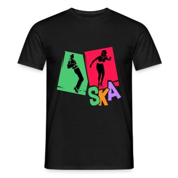 Musique ska - T-shirt homme - noir - Devant - AI Model Male 178 light (178cm)