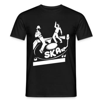 Ska music genre - Men's T-Shirt - black - Front - AI Model Male 178 light (178cm)