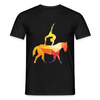 Gymnastique Vaulting Equestre - T-shirt homme - noir - Devant - AI Model Male 178 light (178cm)