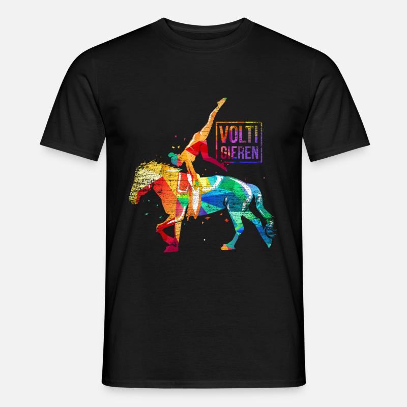 Cadeau cheval de chasse - T-shirt homme - noir