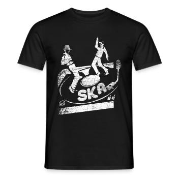 Ska Musik Genre - Männer T-Shirt - Schwarz - Vorne - AI Model Male 178 light (178cm)