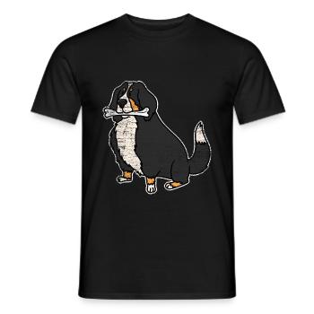 Berner Sennenhund - Männer T-Shirt - Schwarz - Vorne - AI Model Male 178 light (178cm)