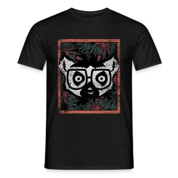 Lemur Madagascar gift - T-shirt homme - noir - Devant - AI Model Male 178 light (178cm)