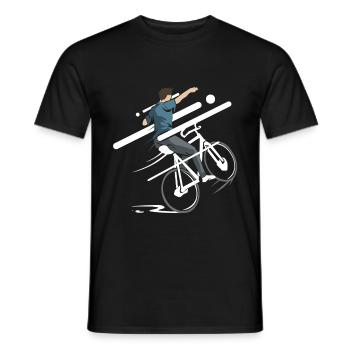 Art Cycling - Men's T-Shirt - black - Front - AI Model Male 178 light (178cm)