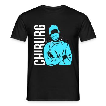 Chirurg Geschenk - Männer T-Shirt - Schwarz - Vorne - AI Model Male 178 light (178cm)