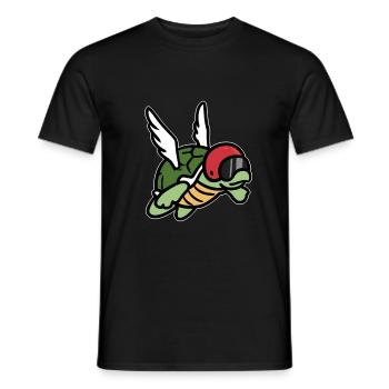 tortue - T-shirt homme - noir - Devant - AI Model Male 178 light (178cm)